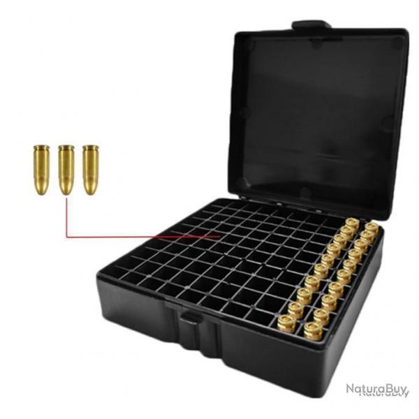 BOTE  MUNITIONS CALIBRE .38 ET .38SPL 100 EMPLACEMENTS - NOIR - LIVRAISON GRATUITE