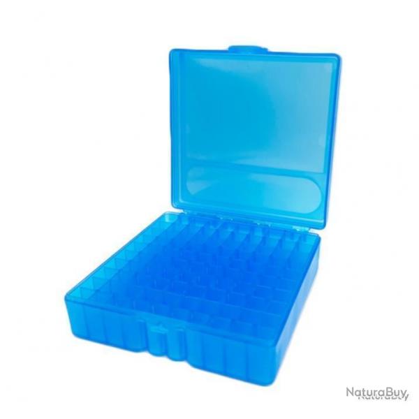 BOTE  MUNITIONS .38 ET .38SPL 100 EMPLACEMENTS - BLEU - LIVRAISON GRATUITE