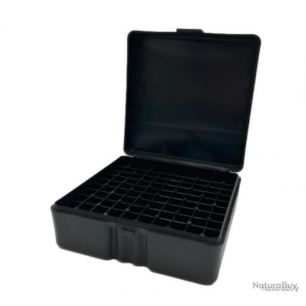 BOTE  MUNITIONS .38 ET .38SPL 100 EMPLACEMENTS - NOIR MAT - LIVRAISON GRATUITE