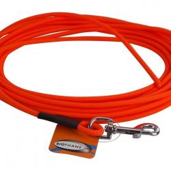 Longe BIOTHANE BETA ronde 6 mm orange fluo 10 m