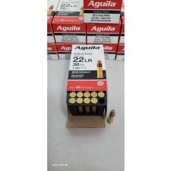 NEUF !!! LOT DE 500 MUNITIONS AGUILA CALIBRE 22LR HOLLOW POINT 38 GR