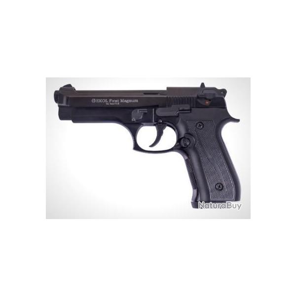 Promo1 !! PISTOLET A BLANC EKOL FIRAT MAGNUM NOIR 9MM PA