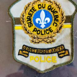 Écusson tissu police Québec