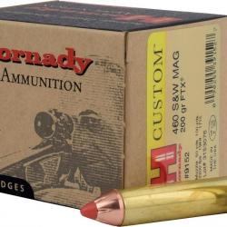 Boîte de 20 cartouches Hornady 460 S&W 200 GR FTX