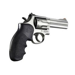 Poignée Hogue Smith & Wesson K, L-Frame Round Butt Noire