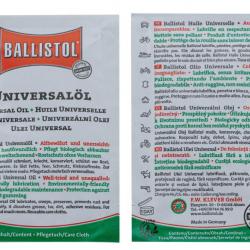 Boite de 10 lingettes huile universelle- Ballistol