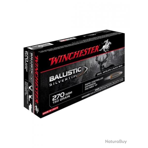 balles winchester 270wsm balistic silvertip