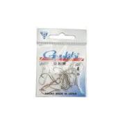 Hameçons VMC 7054 Valadium Worm – Lot De 10, Taille 6 – Rouge/étain – Double Ardillon Pour Vers, Acier Vanadium Trempé
