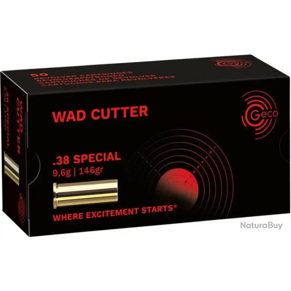 Cartouches Geco 38sp Wad cutter 146g