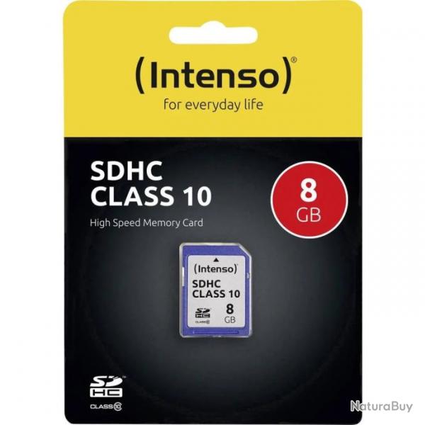 Carte SDHC 8Go Class 10- INTENSO