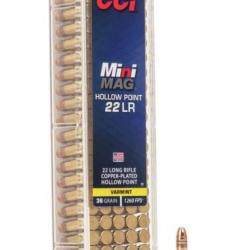 CCI - Cartouches MINI MAG 22LR Cuivrée HP 36g x100