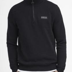 Sweat Barbour Essential avec fermeture éclair Noir