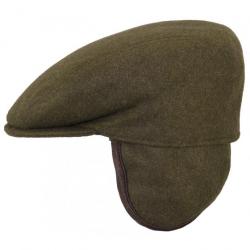 Beret flatcap mit kaki 58 cm