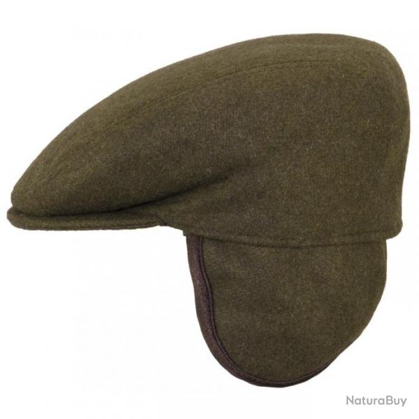 Beret flatcap mit kaki 58 cm