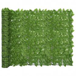 Écran de balcon avec feuilles vert 400x150 cm alsavelo