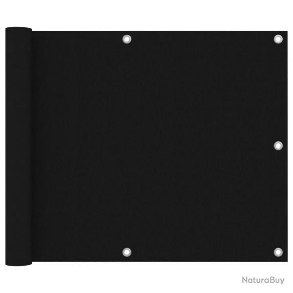 cran de balcon Noir 75x300 cm Tissu Oxford alsavelo