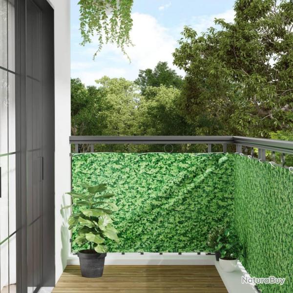 cran d'intimit de balcon aspect de plante vert 400x90 cm PVC alsavelo