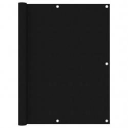 Écran de balcon Noir 120x400 cm Tissu Oxford alsavelo