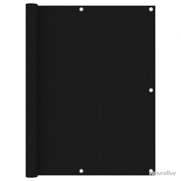 cran de balcon Noir 120x400 cm Tissu Oxford alsavelo
