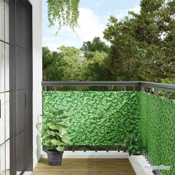 cran d'intimit de balcon aspect de plante vert 600x75 cm PVC alsavelo