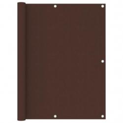 Écran de balcon Marron 120x500 cm Tissu Oxford alsavelo