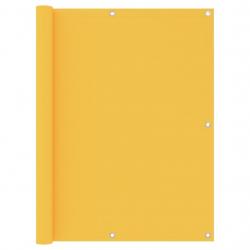 Écran de balcon Jaune 120x400 cm Tissu Oxford alsavelo