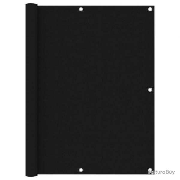 cran de balcon Noir 120x600 cm Tissu Oxford alsavelo