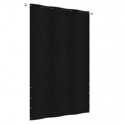 Écran de balcon Noir 140x240 cm Tissu Oxford alsavelo