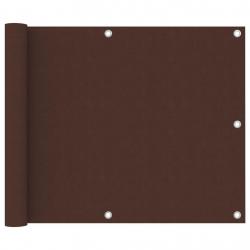 Écran de balcon Marron 75x500 cm Tissu Oxford alsavelo