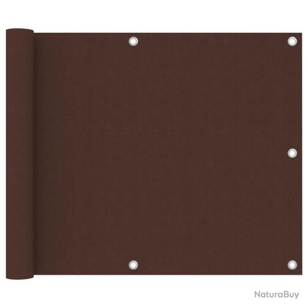 cran de balcon Marron 75x500 cm Tissu Oxford alsavelo