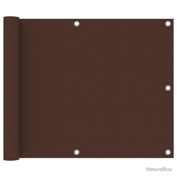 cran de balcon Marron 75x400 cm Tissu Oxford alsavelo