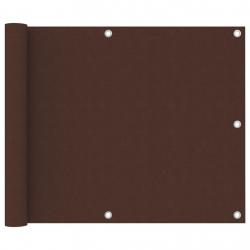 Écran de balcon Marron 75x300 cm Tissu Oxford alsavelo