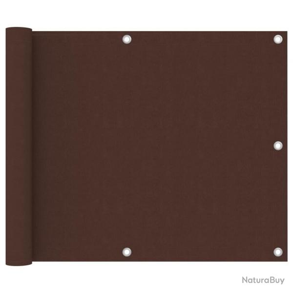 cran de balcon Marron 75x300 cm Tissu Oxford alsavelo