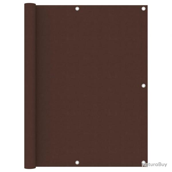 cran de balcon Marron 120x600 cm Tissu Oxford alsavelo