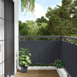 Écran d'intimité de balcon anthracite 600x120 cm PVC alsavelo