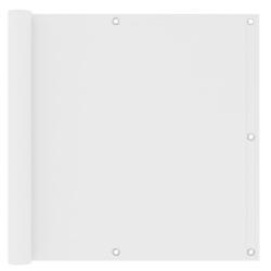 Écran de balcon Blanc 90x300 cm Tissu Oxford alsavelo