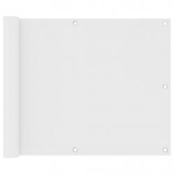 Écran de balcon Blanc 75x500 cm Tissu Oxford alsavelo