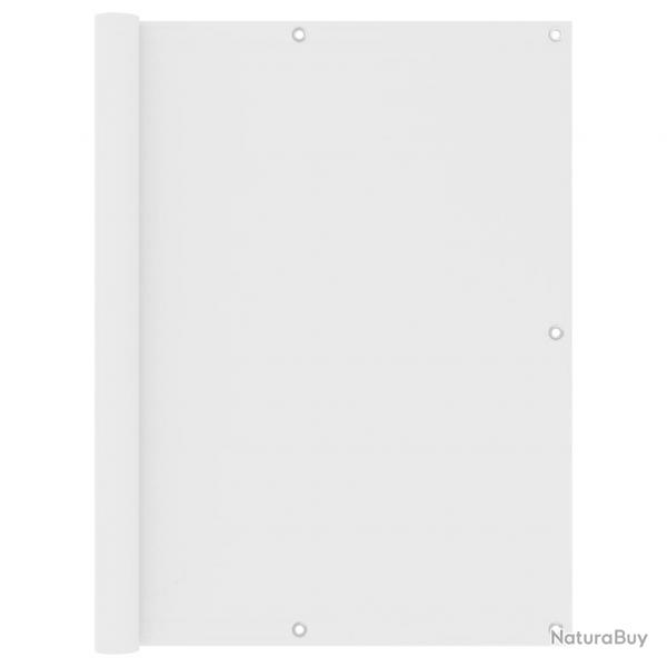 cran de balcon Blanc 120x500 cm Tissu Oxford alsavelo