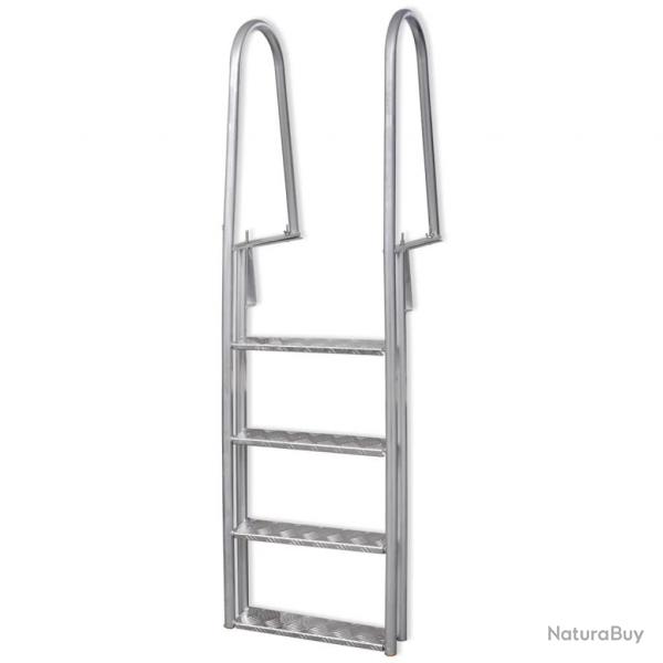 chelle de piscine/quai  4 marches Aluminium 167 cm alsavelo