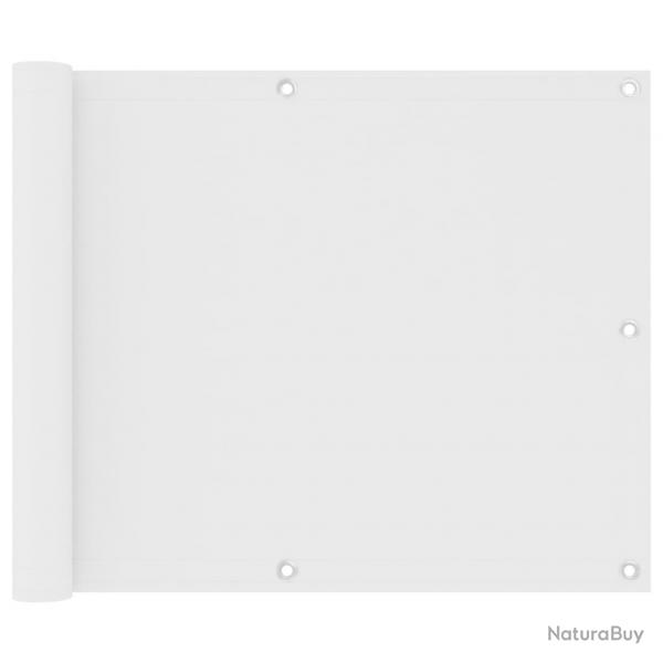 cran de balcon Blanc 75x600 cm Tissu Oxford alsavelo