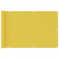 Écran de balcon Jaune 90x400 cm PEHD alsavelo