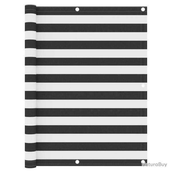 cran de balcon Anthracite et blanc 120x300 cm Tissu Oxford alsavelo
