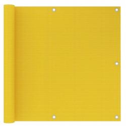 Écran de balcon Jaune 90x500 cm PEHD alsavelo