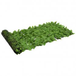 Écran de balcon avec feuilles vert 200x75 cm alsavelo
