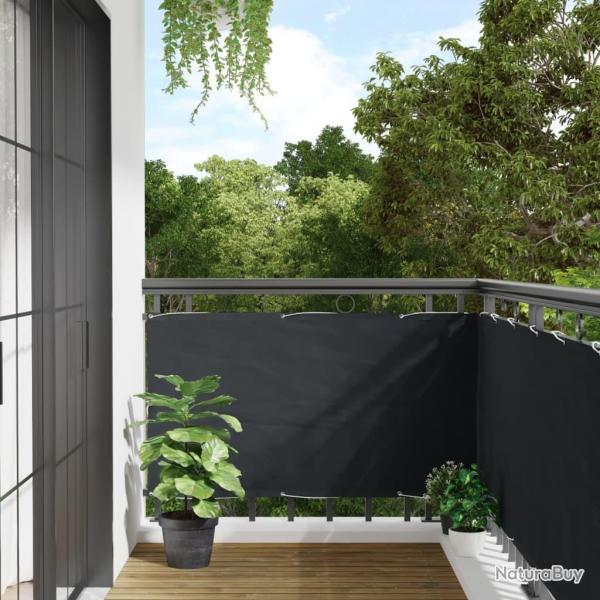 cran de balcon Anthracite 75x500 cm Tissu Oxford alsavelo