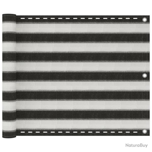 cran de balcon en PEHD 75x400 cm Anthracite et blanc alsavelo