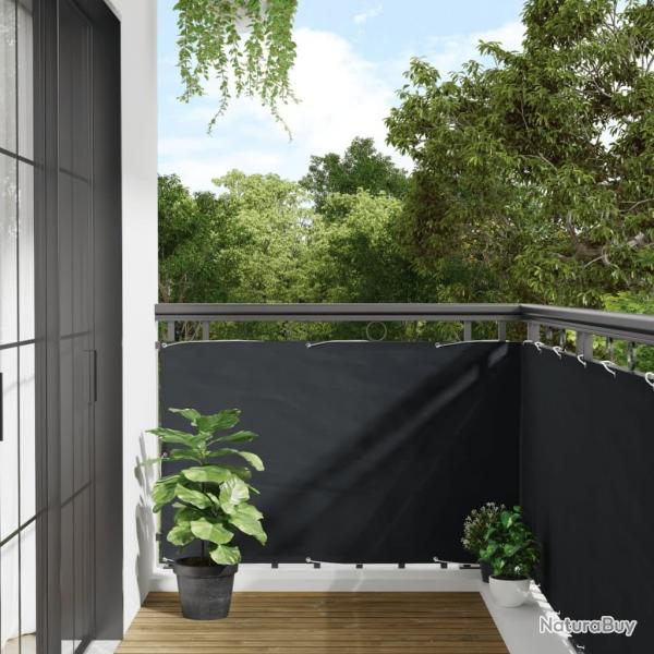 cran de balcon en tissu Oxford 90x600 cm Anthracite alsavelo