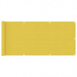 Écran de balcon Jaune 75x400 cm PEHD alsavelo