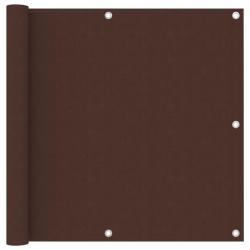 Écran de balcon Marron 90x400 cm Tissu Oxford alsavelo