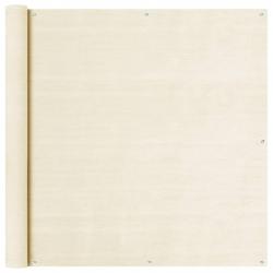 Écran de balcon Crème 120x500 cm PEHD alsavelo